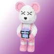 Конструктор Magic Blocks у вигляді ведмедика Bearbrick з подарунком 43 см 3331 деталей