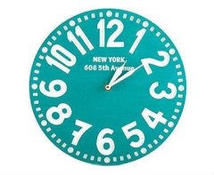 Настенные часы «Нью-Йорк» (бирюза), бірюзовий