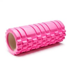 Ролик массажный для йоги, фитнеса (спины и ног) OSPORT Розовый