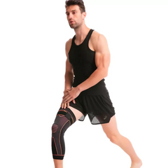 Бандаж колінного суглоба KNEE SUPPORT MA-23 еластичний подовжений компресійний бандаж на гомілку і коліно