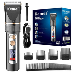 Профессиональная беспроводная машинка для стрижки волос Kemei KM-5073