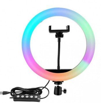 Лампа для селфі кільцева LJJ‑26 USB LED RGB