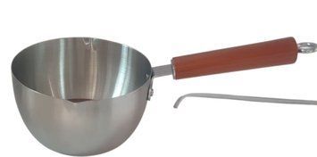 Ковш из нержавеющей стали Benson BN-816, 16 см, 1,7л, ручка деревянная
