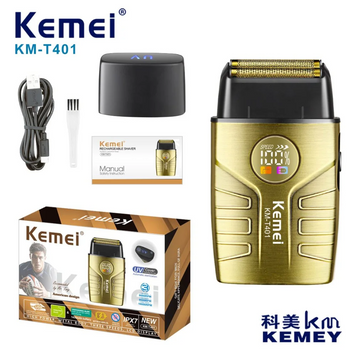 Професійна акумуляторна сіткова електробритва Kemei KM-T401 для щоденного гоління обличчя
