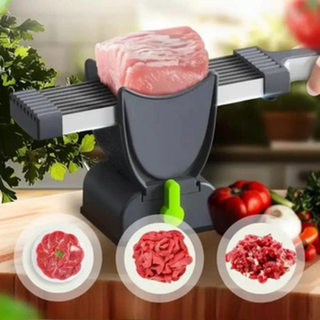 Удобный ручной слайсер для мяса и овощей Meat Slicer с держателем, черный