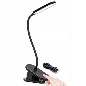 Лампа настільна світлодіодна Aigostar Clip Lamp на прищіпці 2,5W 4000К Чорна