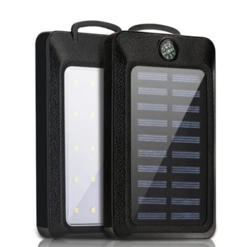 Повербанк Smart Solar на 20000 mAh с солнечной панелью и компасом Power Bank, В ассортименте