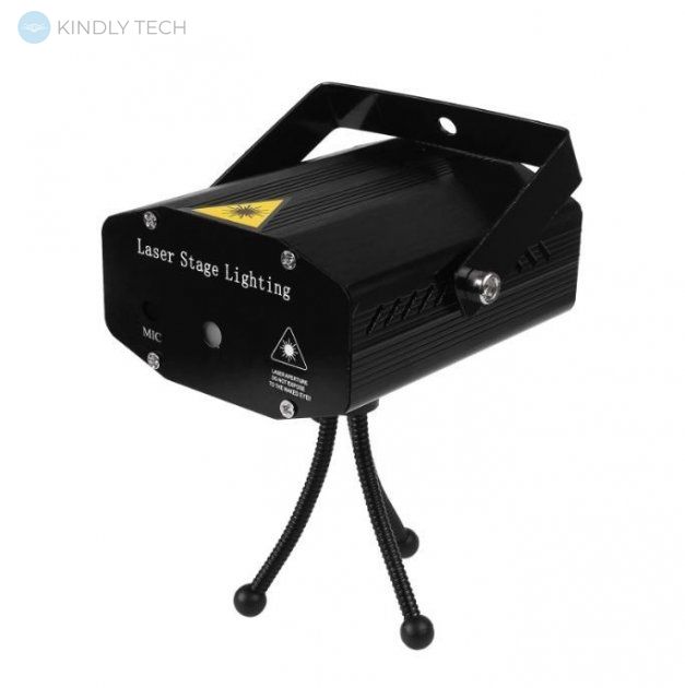 Світлозвуковий лазерний проектор Laser Light HJ-08 4 в 1