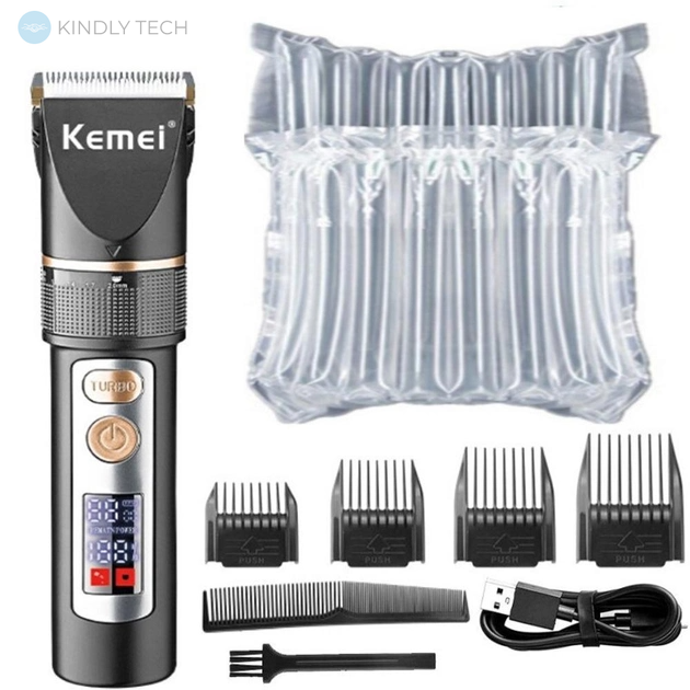 Професійна бездротова машинка для стрижки волосся Kemei KM-5073