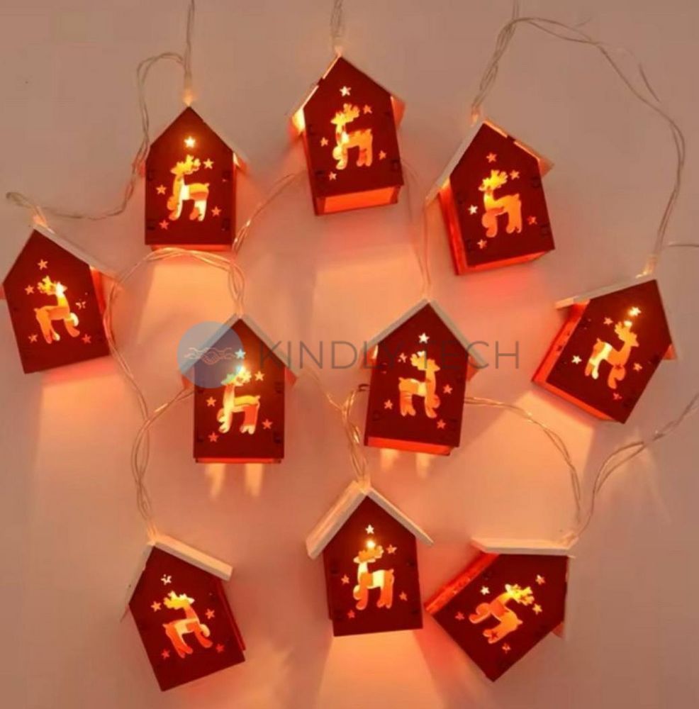 Новогодняя гирлянда 20 LED, 3 м, тёплое белое свечение, USB