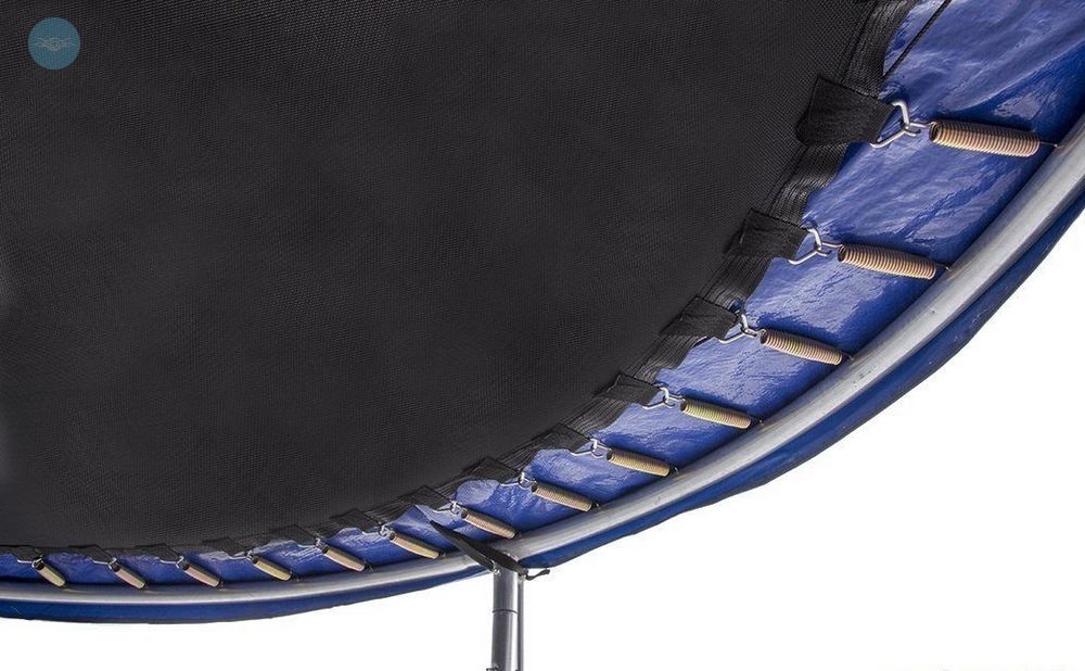 Спортивный батут на пружинах Profi MS 0496 с защитной сеткой (диаметр 244 см) Синий