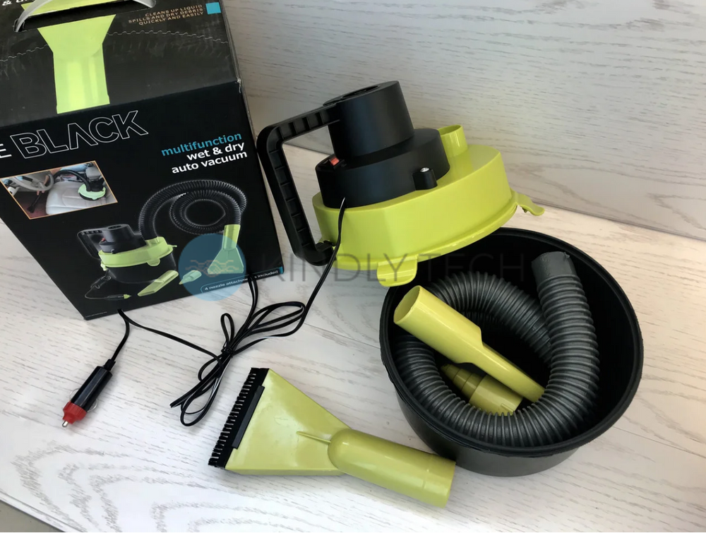 Автомобільний пилосос для сухого та вологого прибирання The Black multifunction wet and dry vacuum
