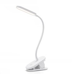 Лампа настільна світлодіодна Aigostar Clip Lamp на прищіпці 2,5W 4000К Біла, кабель 0.8м