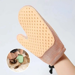 Массажная перчатка щетка для удаления шерсти кошек и собак с защитой от царапин XL-147