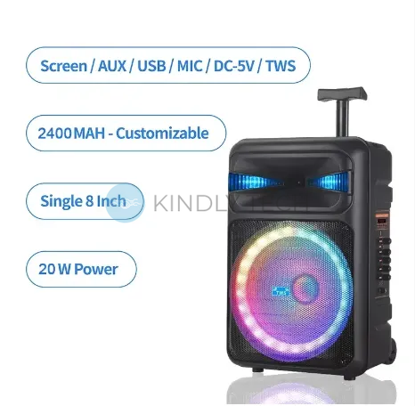 Автономная акустическая система 30W с беспроводным микрофоном NDR-Q15 Bluetooth колонка