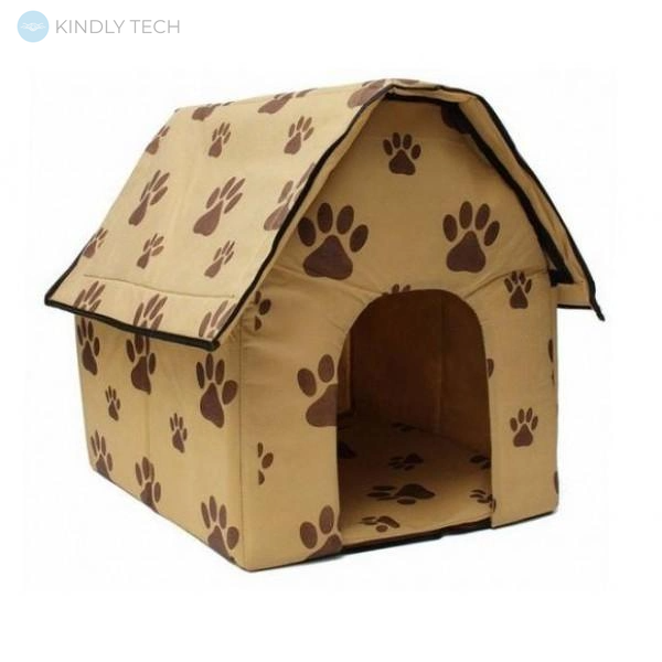 Будиночок для собак, ліжко для домашніх тварин 43 х 43 см.