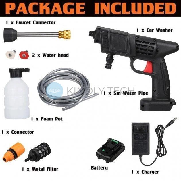 Мийка високого тиску акумуляторна Cleaning Gun 8559 1000W black