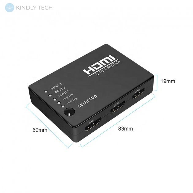 Коммутатор HDMI 1080P переключатель 5 на 1