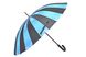 Великий парасолька-тростина напівавтомат "Monsoon" на 24 спиці, Чорно-блакитний з квітковим принтом