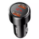 Автомобільний зарядний пристрій Car Charger | 45W | 2U | Digital Display — Baseus (CCMLC20A) Magic Series Dual QC for intelligent quick charging — Black