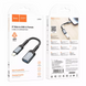 Перехідник Adapter Lightning To USB 2.0 &mdash; Hoco UA24 &mdash; Metal Gray