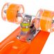 Скейт Пенни Борд (Penny Board 881) со светящимися колесами, Оранжевый