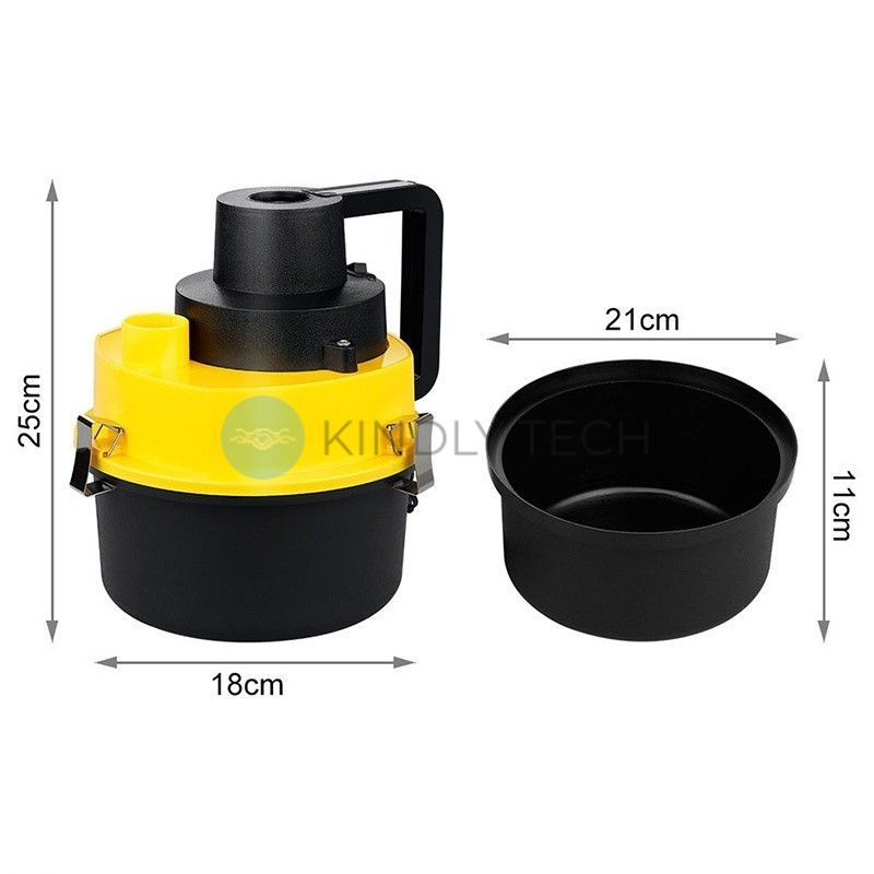 Автомобільний пилосос для сухого та вологого прибирання The Black multifunction wet and dry vacuum